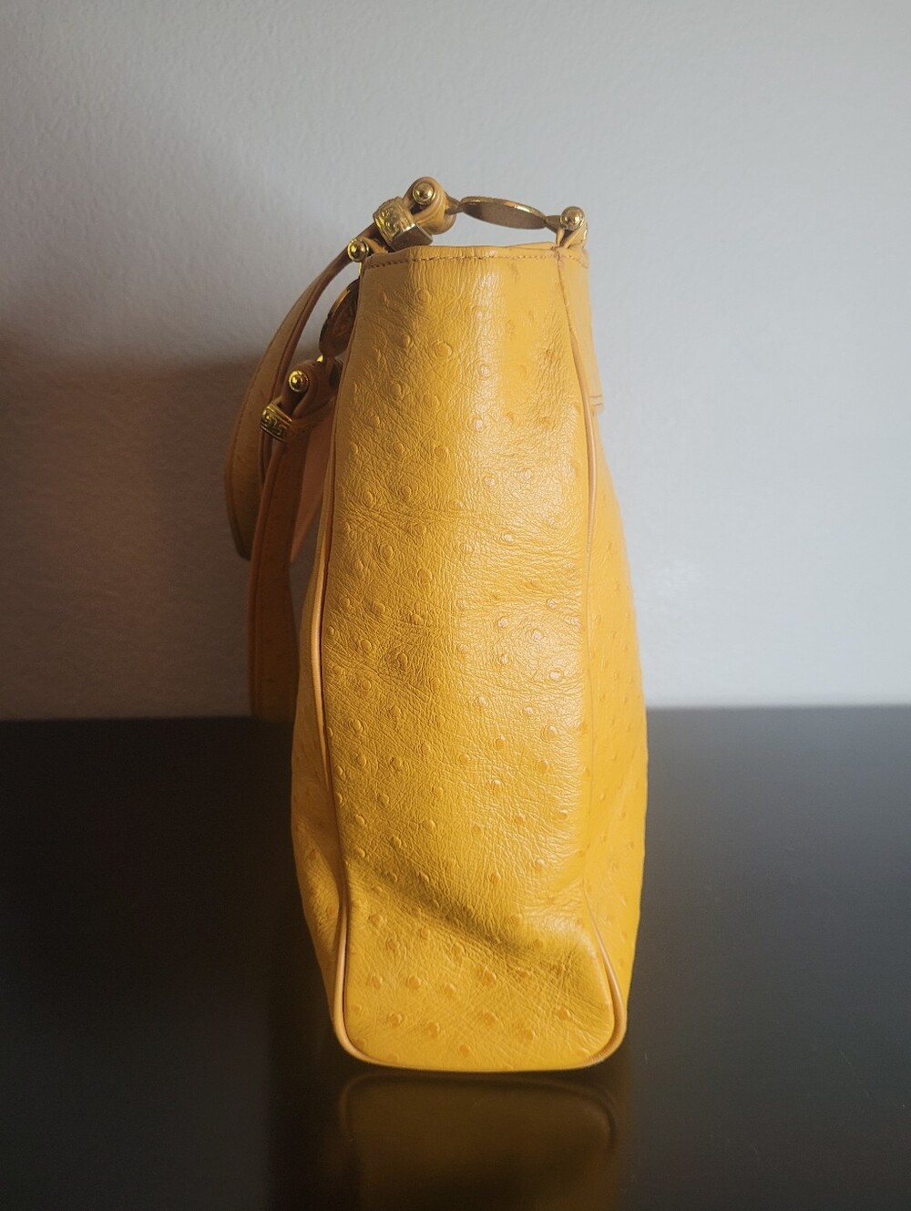 Versace Ostrich Shoulder/Tote Bag - Picture 5 of 16